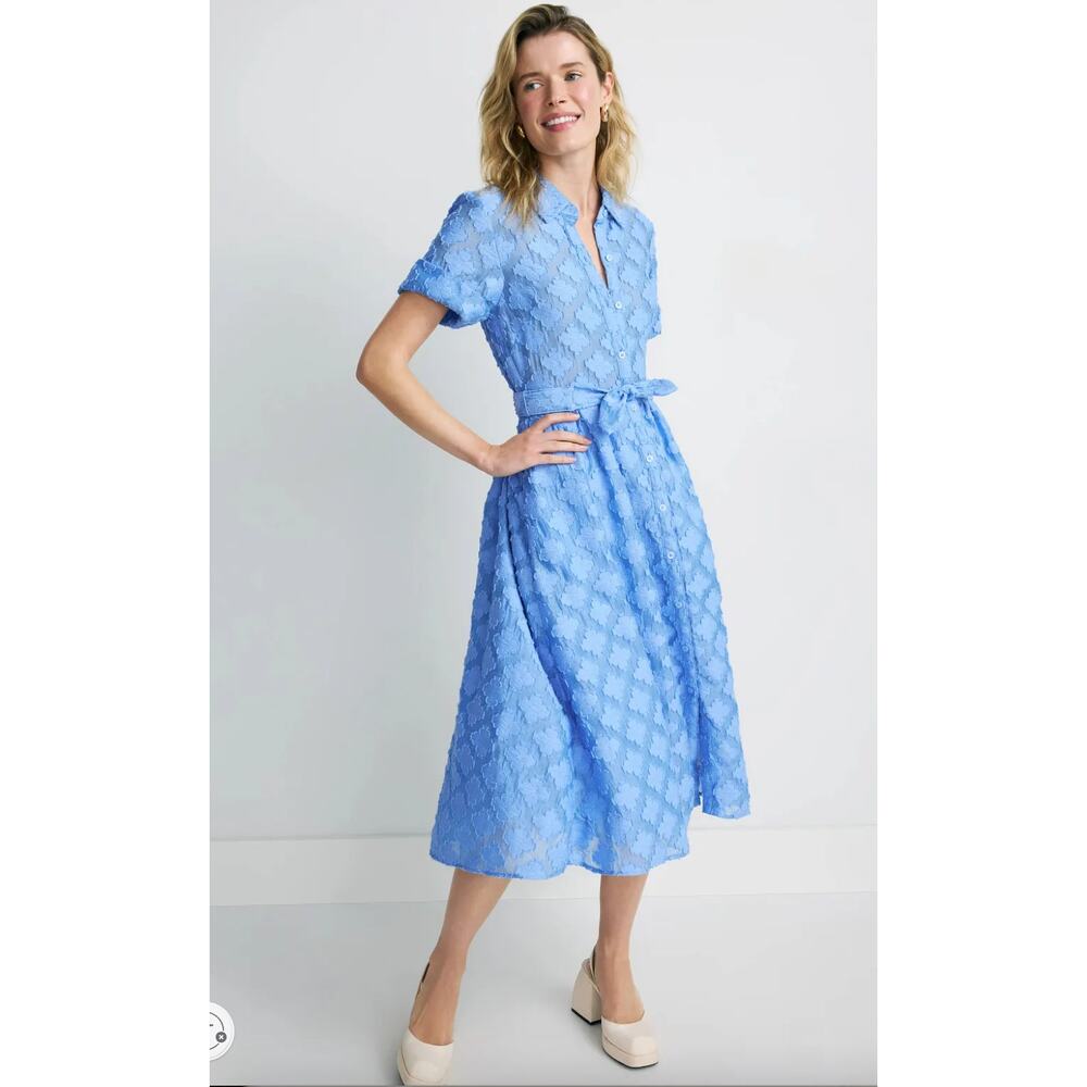 kate spade new york Spade Flower Belted Shirtdress Size L